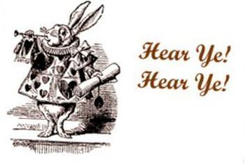 Hear ye, hear ye! (Announcements!)