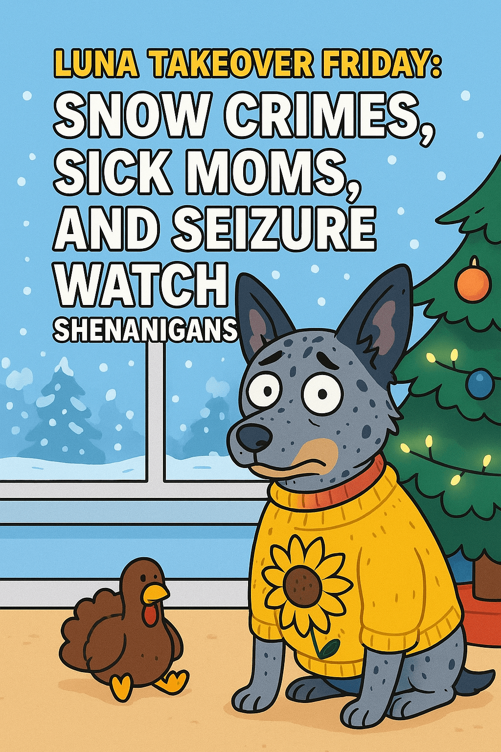 ✨ Luna Takeover Friday: Snow Crimes, Sick Moms, and Seizure Watch&nbsp;Shenanigans