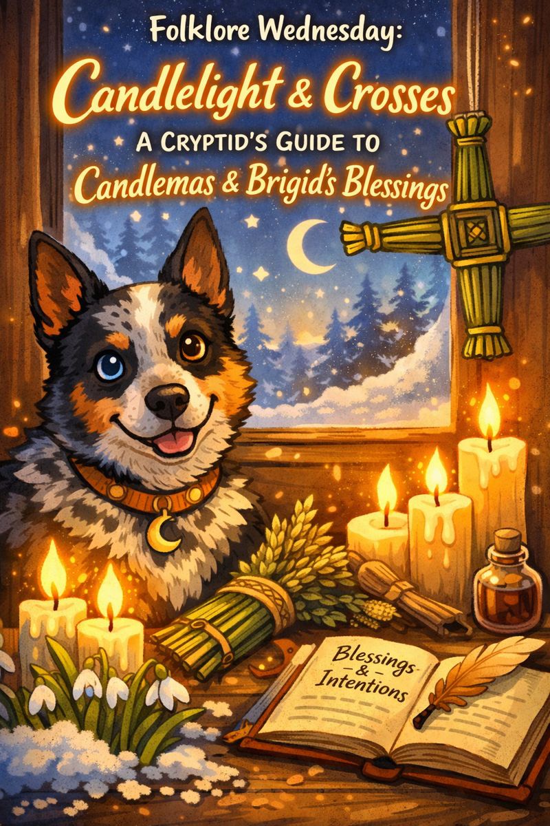 Folklore Wednesday: Candlelight & Crosses: A Cryptid’s Guide to Candlemas & Brigid’s&nbsp;Blessings