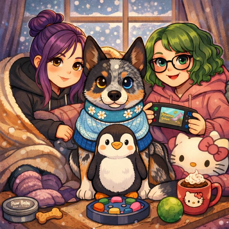 Luna’s Friday Takeover: Penguins, Paw Balm, & Surviving Illinois&nbsp;Winter